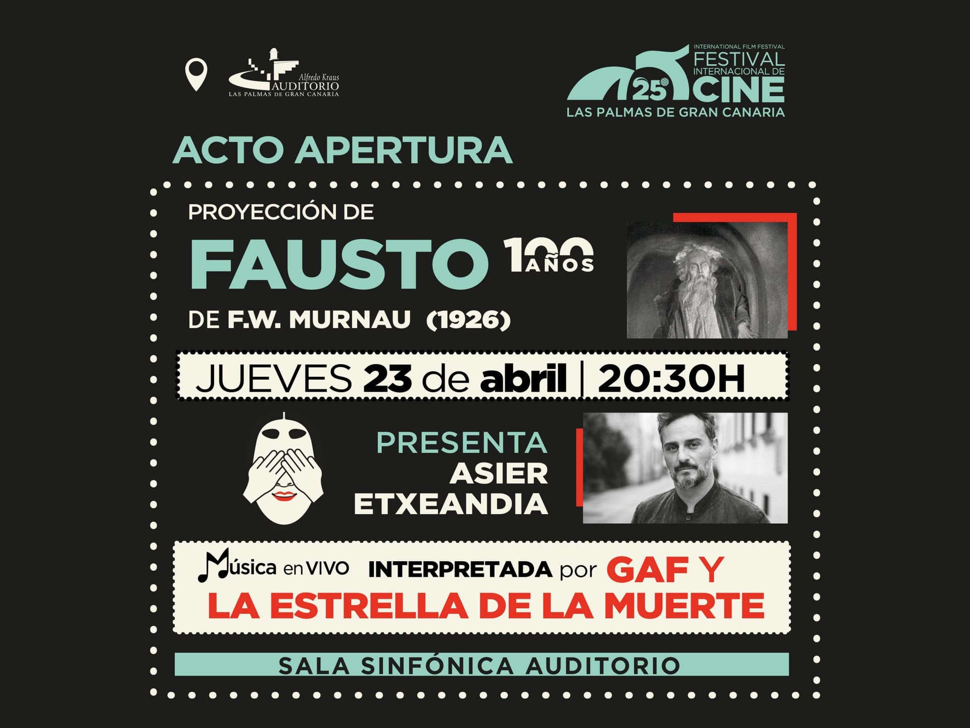 ACTO DE APERTURA del 25º Festival Internacional de Cine de Las Palmas de Gran Canaria