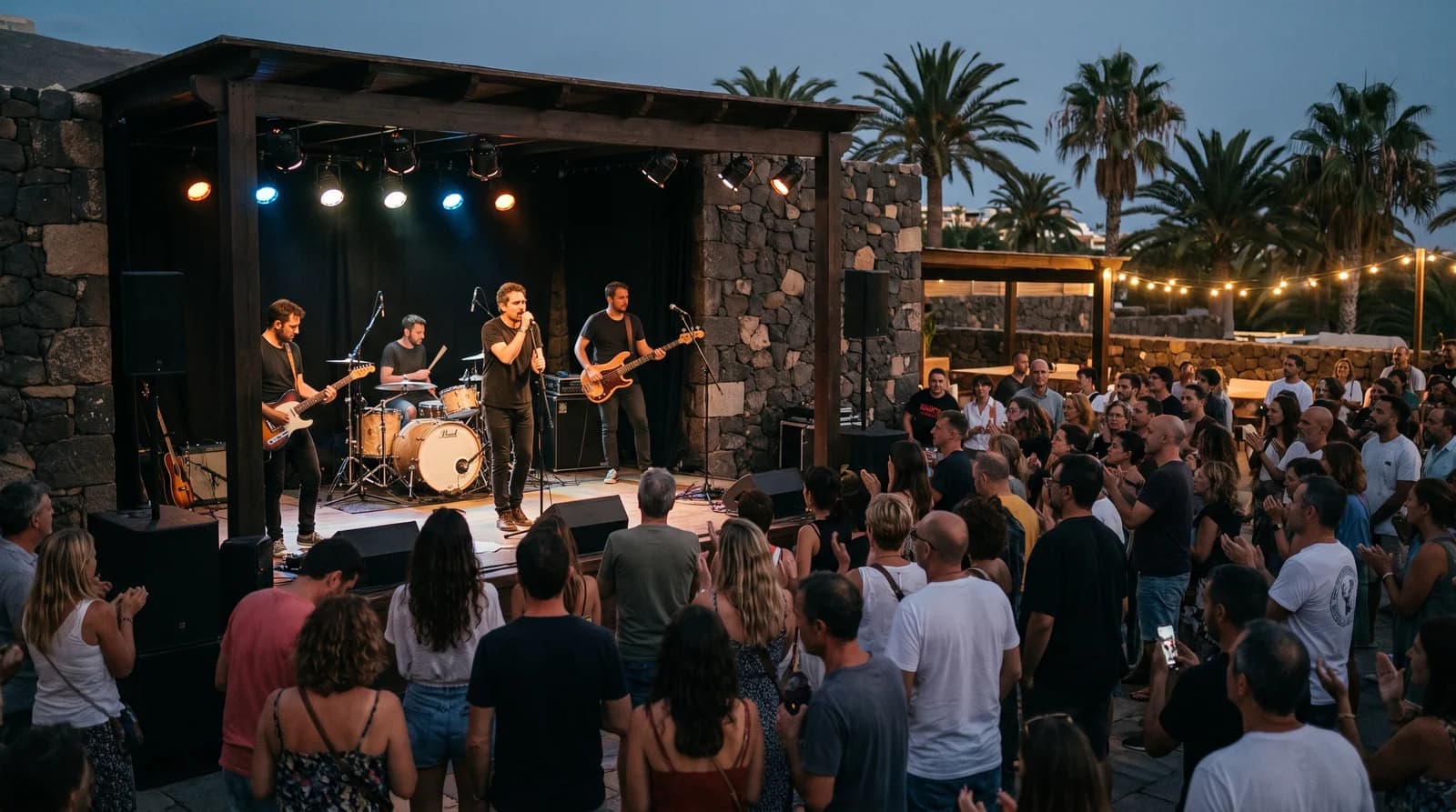 Ambiente de festival indie / pop / rock