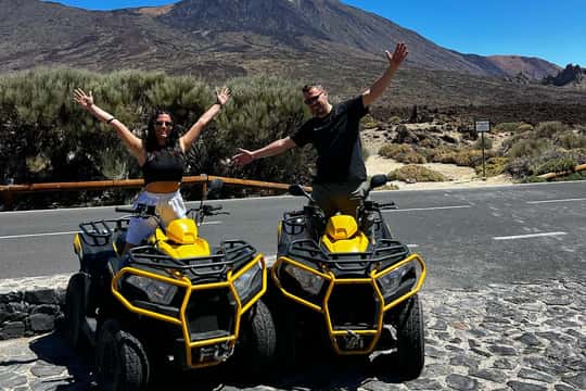 Tenerife: Teide Quad Trip (day/sunset) with a drink