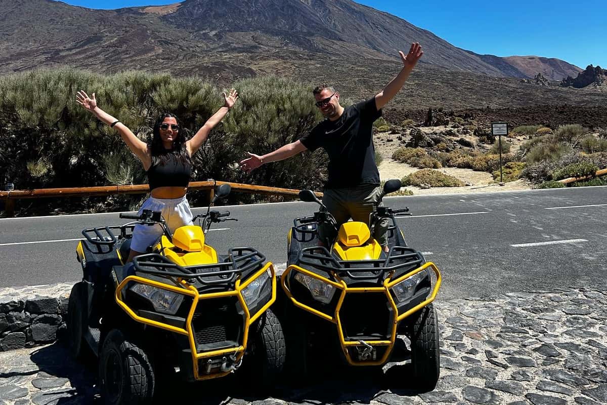 Tenerife: Teide Quad Trip (day/sunset) with a drink